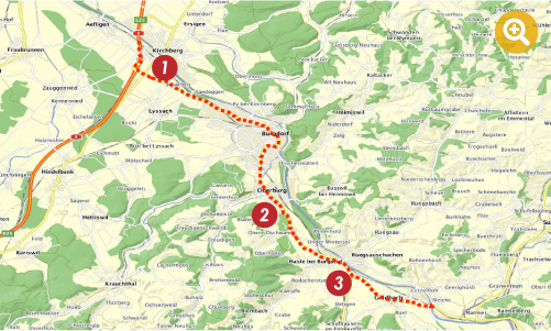 Kurs, Straße, Route, Landkarte, Marker