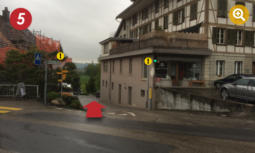 house, building, street, road, pedestrian crossing