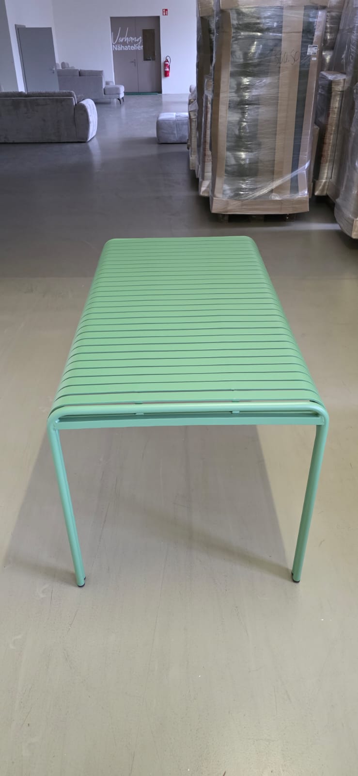 couch bench, mint grün, Lattenbank, Metallrahmen, Möbel