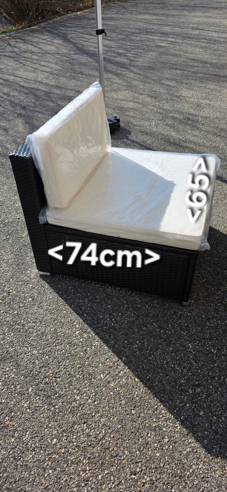 Gartenmöbel, Sofa, Sessel, Kissen, Rattan