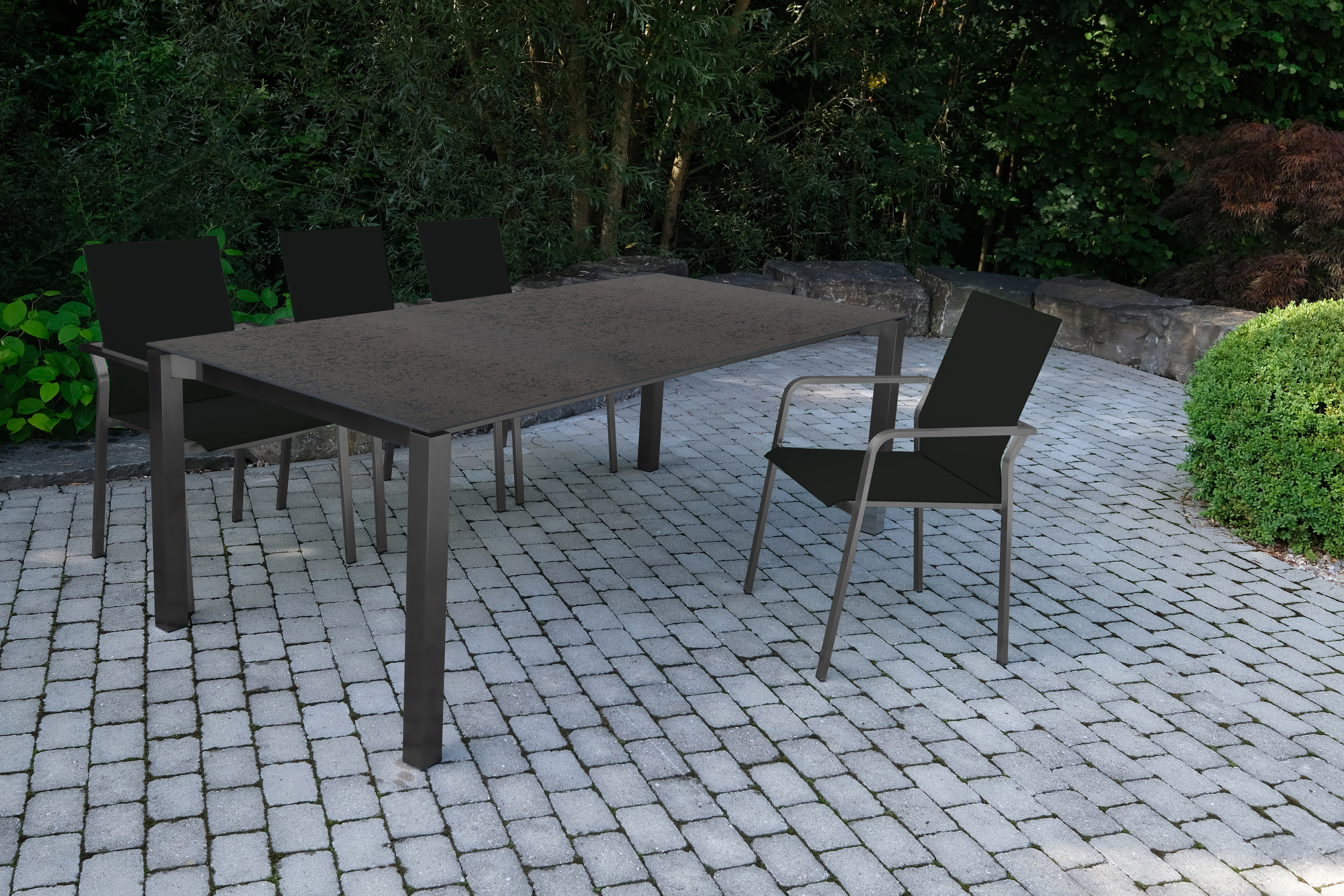 Keramiktisch Nevio anthrazit