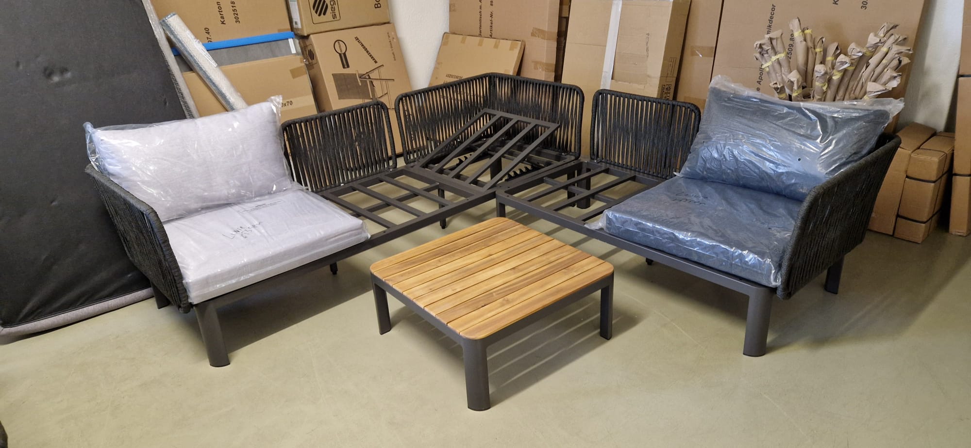 Sofa, Gartenmöbel, Couch-Sofa, Rahmenbetten, Garten-Lounge