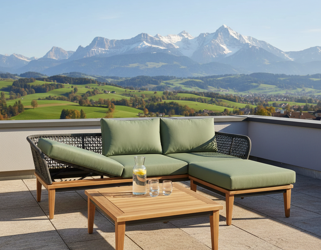 Gartenlounge Locarno, Eckgarnitur klein